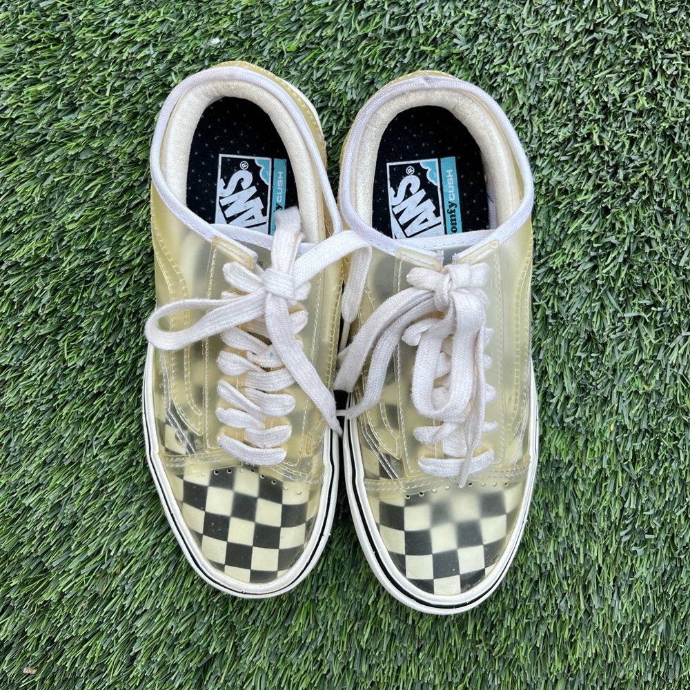 Vans unisex  Transparent Checkered‎ Sneakers - Black and White - Picture 3 of 7